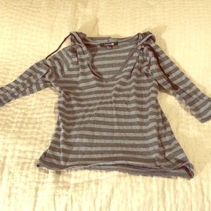 Striped grey shirt